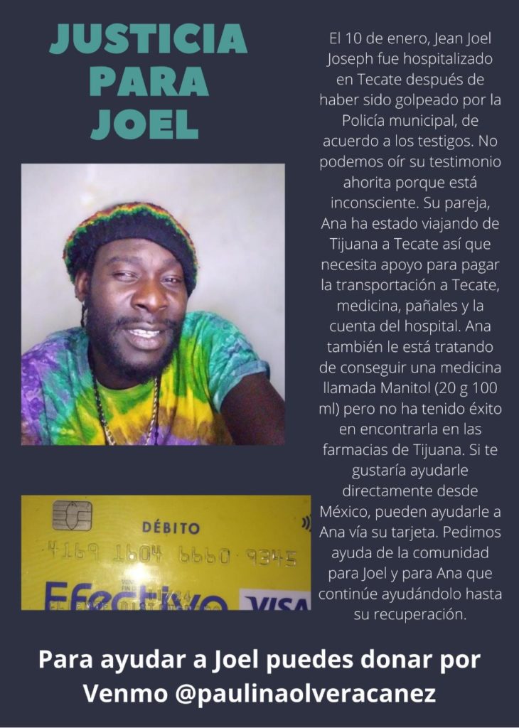 Haitiano, golpiza, apoyo, ayuda, bar